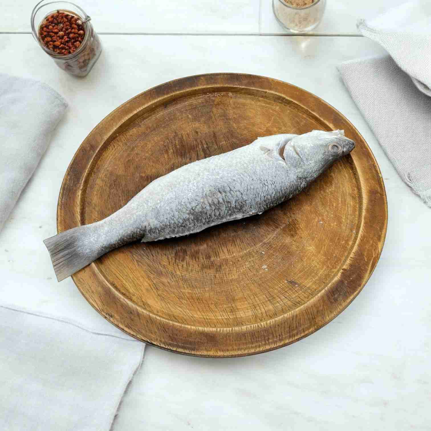 Bhetki Fish -Small Size, Whole, Cleaned